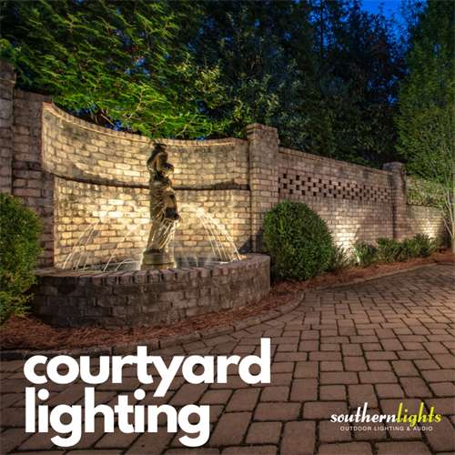 Courtyard Lighting by Southern Lights on Smith Mountain Lake SML