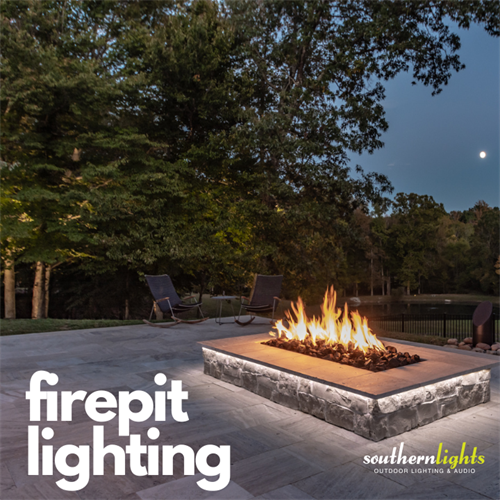 Firepit Lighting by Southern Lights on Smith Mountain Lake SML