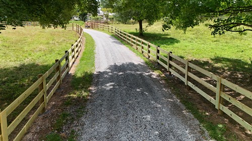3 board ranch fence