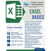 Canceled Excel Basics Class