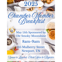 2025 May Member Breakfast Sponsored by Ole Smoky Moonshine