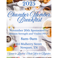 2025 November Member Breakfast Sponsored by Stinson Strength and Vitality PPLC