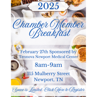 2025 February Member Breakfast Sponsored by Tennova Newport Medical Center