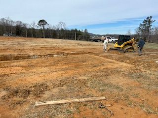 Crawl space ready for block work