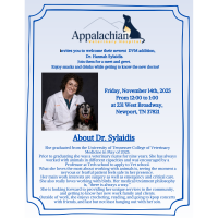 Meet and Greet for Dr, Sylaidis- Appalachian Veterinary Hospital 
