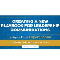 goBeyondProfit Expert Forum: Creating a New Playbook for Leadership Communication