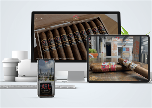 Cigar Retailer Website Design Client