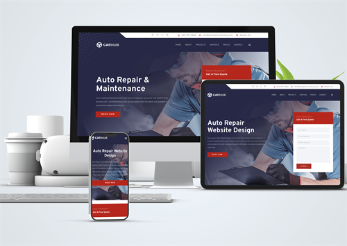 Auto Repair Shop Website Design Client