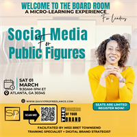 Social Media for Public Figures Learning Lab [Boardroom Series]