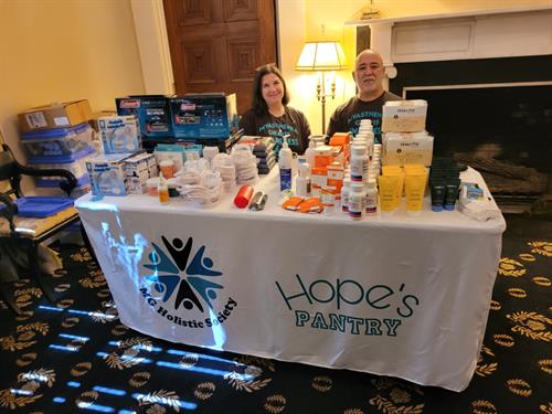 Hope’s Pantry setup at our MG Awareness Day