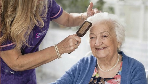 Hands-on support with bathing, dressing, grooming, toileting, and mobility