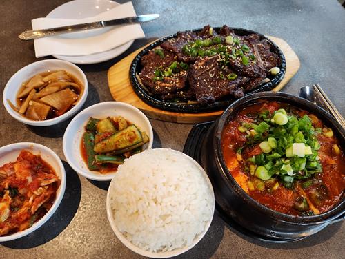 La Galbi combo with Kimchi Jji-gae