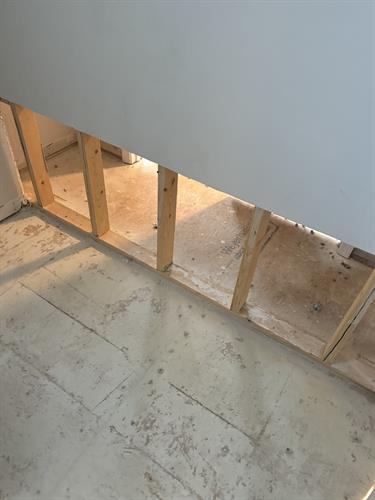 Flood cut from water damage in Decatur