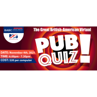 NEW DATE: The Great British-American Virtual Pub Quiz 2021 in Partnership with BBS