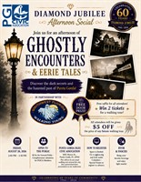 Diamond Jubilee Afternoon Social - Ghostly Encounters & Eerie Tales Join us at the Punta Gorda Isles Civic Association for some Ghostly Encounters and Eerie Tales as we Discover the Dark Secrets and the Haunted Past of Punta Gorda! Punta Gorda is, by all