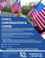 Civics, Conversation & Coffee: 9-11 Tribute & Legislative Update by State Rep Vanessa Oliver & more!