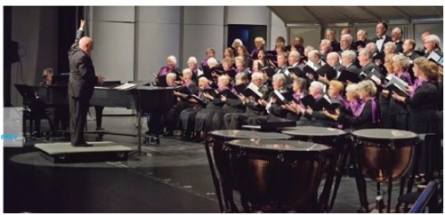 Dr. Dederer with Chorale plus timpani