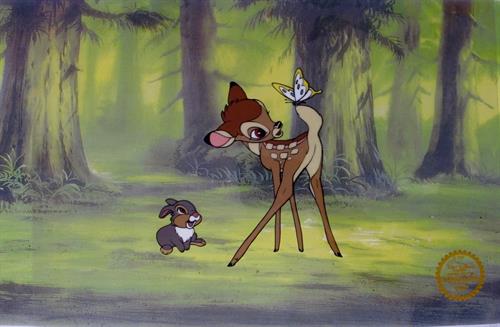 Wat Disney "Bambi" Animation Sericel