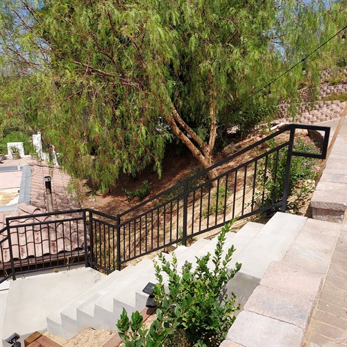 Iron and Cable Railing