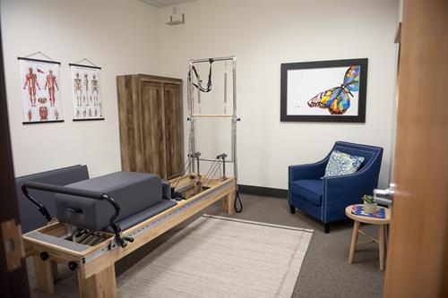 Private Pilates and physical therapy room