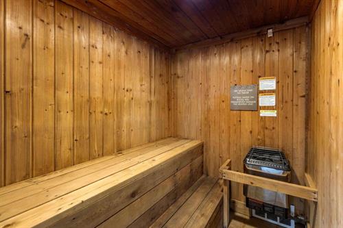 Luxuriate in our European Sauna