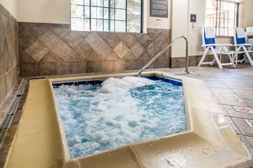 Indoor Hot tub to avoid the weather