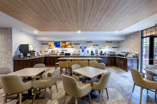 Fuel up with a full breakfast, complimentary