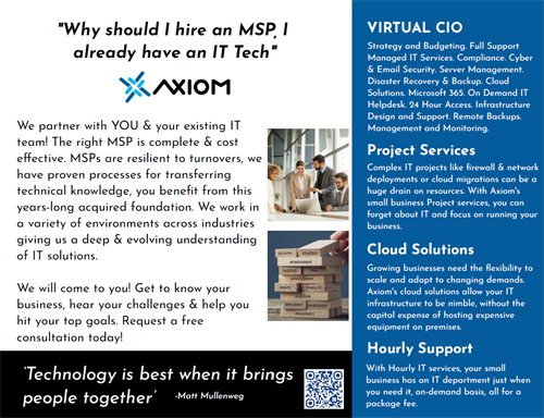 Why do I need an MSP?