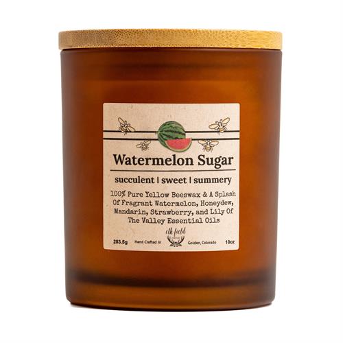 Watermelon Sugar Beeswax Candle 10oz