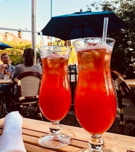 Patio drinks when the sun is shining!