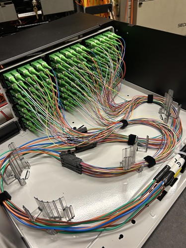 Demarc Telecom installed fiber optic panel at Boston College.