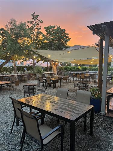 Patio at Sunset