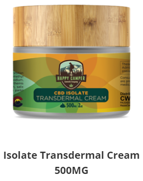 500mg Isolate CBD Transdermal Cream