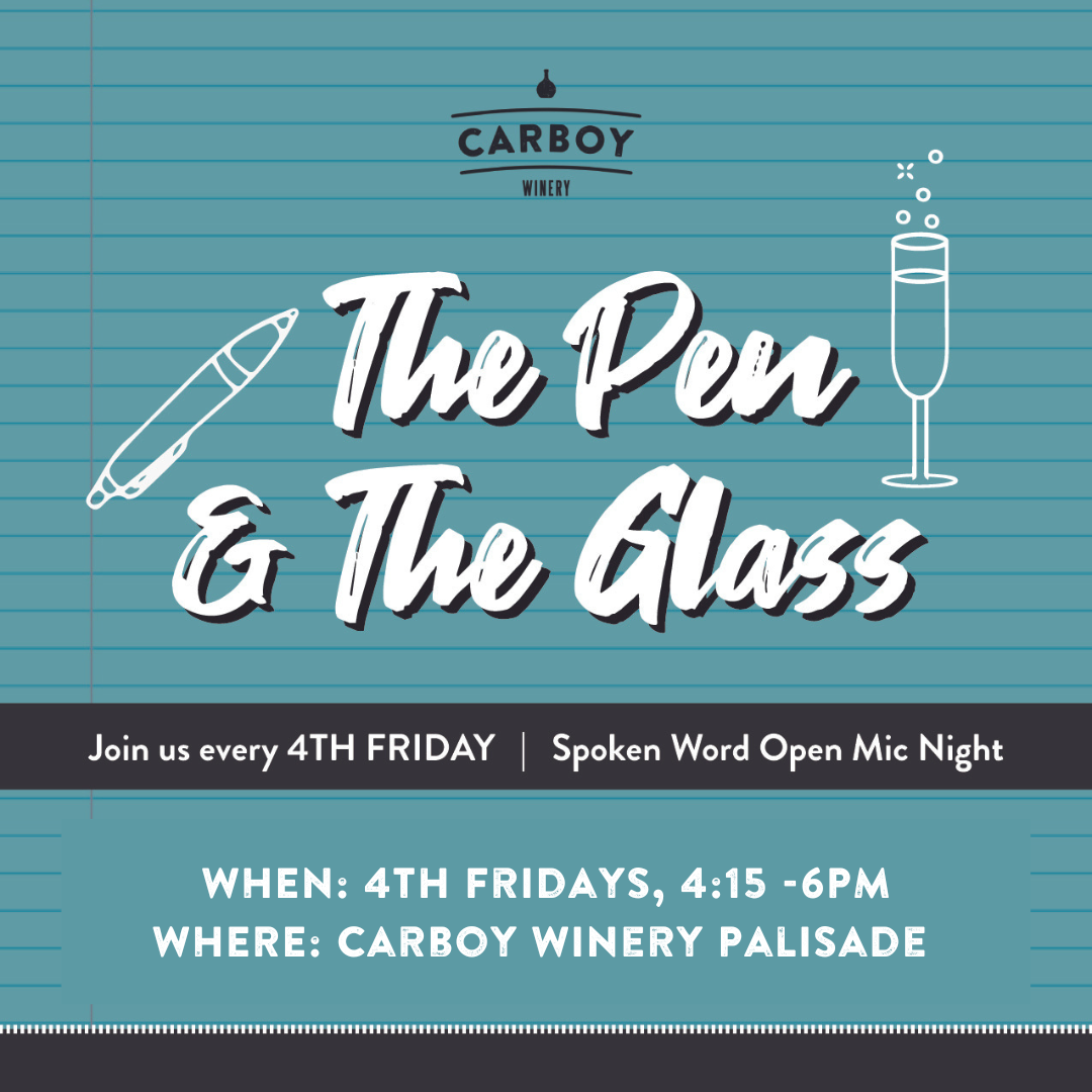 The Pen and The Glass Open Mic Night at Carboy Winery May 24, 2024