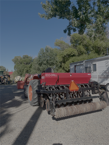 set up the no-till drill with some conservation crop seed