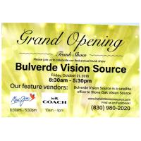 Bulverde Vision Source - First Annual Trunk Show