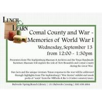 Lunch & Learn - Comal County and War - Memories of World War I