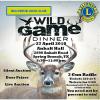 Wild Game Dinner benefiting the Bulverde Lions Club