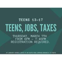 Teens, Jobs, Taxes