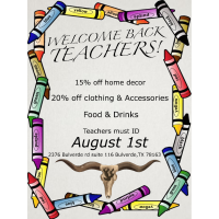 Teacher Special at Ginger's Boutique