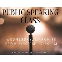 CANCELED - Public Speaking Class