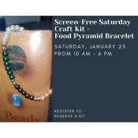 Screen Free Saturday Craft Kit for Adults and Teens.-Food Pyramid Bracelet