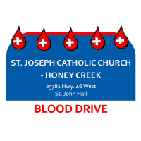 Blood Drive at St Joseph Catholic Church - Honey Creek