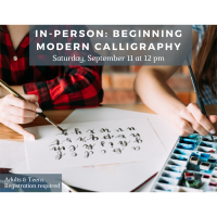 In Person - Beginning Modern Calligraphy