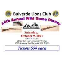 44th Annual Wild Game Dinner