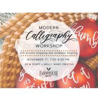 Modern Calligraphy and Ornament Lettering at Farmhouse Market