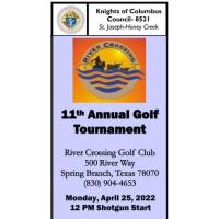 11th Annual Golf Tournament - Knights of Columbus St Joseph-Honey Creek
