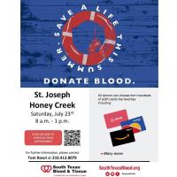 St Joseph Honey Creek - Blood Drive