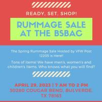 Spring Rummage Sale hosted by the VFW Post 12205