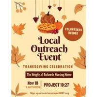 Volunteer Opportunity - Thanksgiving Celebration for Senior Adults